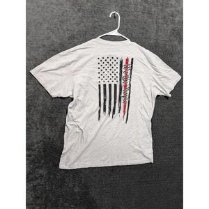 Howitzer Patriot Mfg Mens 2XL Gray We The People American Flag Graphic T-Shirt